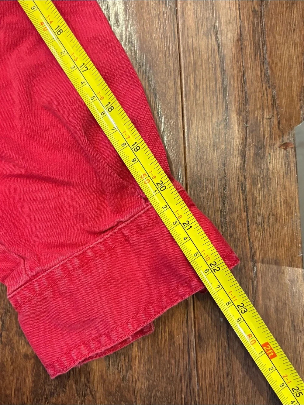 Levi's Red Vintage 90s Long-Sleeve Work Button-Down Shirt